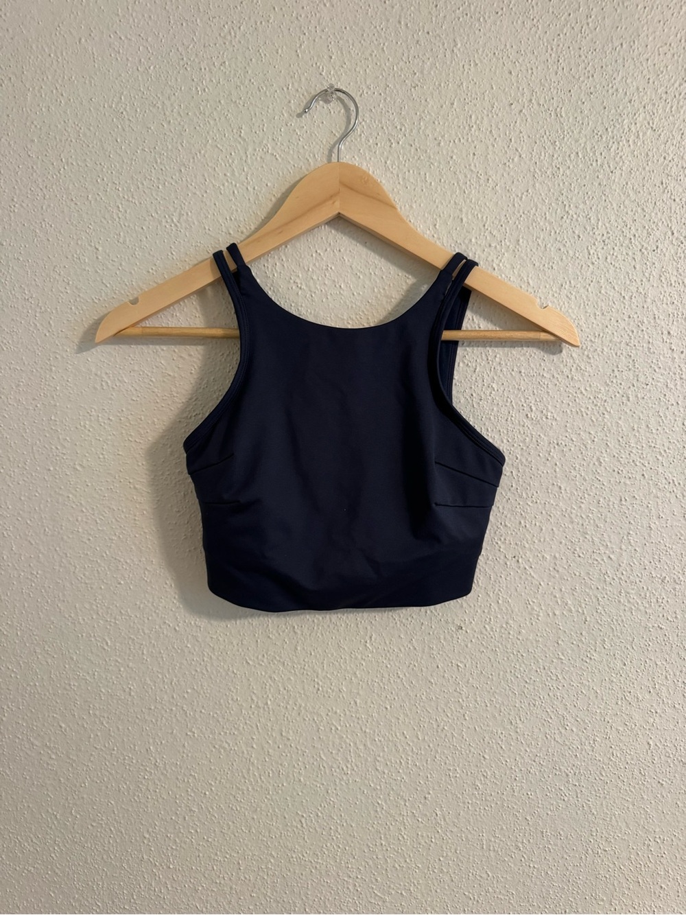 JoyLab Navy Double-Strap Cropped Tank Top